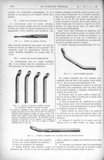 Fig. 3. - Sonde en gomme olivaire / Fig. 4. - Sondes à béquille, coudures variées, du Professeur Guy [...]