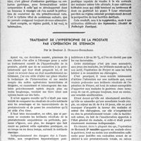 0026 - Page 25 - Partie scientifique. Travaux originaux. Pathologie exotique. Le traitement de la Lèpre, par le Dr Paul Ferrier. Comment on manoeuvre la lèpre ? / Traitement de l'hypertrophie de la prostate par l’opération de Steinach, par le Docteur J. Durand-Boisléard