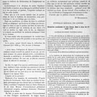 0044 - Page 43 - Partie professionnelle, Hygiène, Assistance, Mutualité, Intérêts corporatifs, Variétés. Travaux originaux. Accidents du travail. Refus par le patron de délivrer un bulletin d’avis [Dr Paul Boudin]