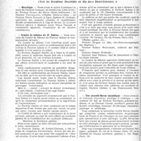 0057 - Page 56 - Partie professionnelle, Hygiène, Assistance, Mutualité, Intérêts corporatifs, Variétés. Reportage professionnel. Nouvelles et Informations, (Voir les Dernières Nouvelles en tête des " Demi-Colonnes "). Nécrologie [Docteurs Guibert, Klein, Dinnematin, Pierre Durand] / Comité de défense du Dr Zakine / Une nouvelle Revue scientifique