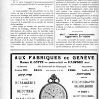 0063 - Page 62-LX - Correspondance. Accidents du travail. Accident de battage. Responsabilité / Maladie professionnelle. Aggravation ou rechute