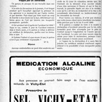 0067 - Page 66-LXIV - Correspondance. Accidents du travail. Accident survenu à un facteur des postes / Accident causé à un jeune ouvrier frappé par un camarade