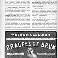 0075 - Page 74-VIII - Dernières nouvelles. Banquet du « Nord Médical » / Bourses d’études du « Nord Médical » et de la Fondation Qu’ive / Grand dîner en l’honneur du vingtenaire de la fondation de l’Umfia / L’Assemblée générale de l’Union médicale latine ou UMFIA / Hôpitaux de Dijon / Hôpitaux de Bordeaux