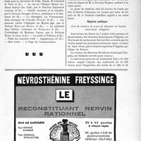 0076 - Page IX-75 - Dernières nouvelles. Hôpitaux de Bordeaux / Aesculape / A travers l’officiel. Asiles publics d’aliénés / Hygiène publique