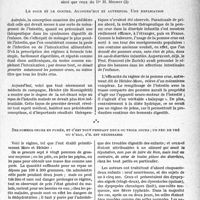 0092 - Page 91 - Partie scientifique. Travaux originaux. La clinique infantile au goût du jour. Les pommes crues et les diarrhées infantiles, d’après les travaux de MM. H. Eliaset M. Schachter ainsi que ceux du Dr H. Mignot. Le pour et le contre. Aujourd’hui et autrefois. Une explication / Des pommes crues en purée, et c’est tout pendant deux ou trois jours ; un peu de thé ou d’eau, s’il est nécessaire