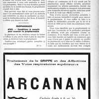 0122 - Page LI-121 - Correspondance. Baux et locations. Droit à la prorogation / pro pharmacie. Conditions à remplir pour exercer la pro pharmacie