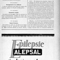 0136 - Page IX-135 - A travers l’officiel. Pensions militaires / Enseignement de la médecine / Assurances sociales / Légion d’honneur / Réponses des Ministres aux questions des Parlementaires. Droit au repos de l’assurance-maternité