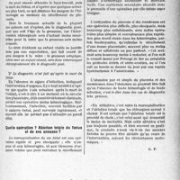 0154 - Page 153 - Partie scientifique. Travaux originaux. La clinique obstétricale au goût du jour. Une grossesse extra-utérine peut se poursuivre après le cinquième mois. Son diagnostic. Son traitement, d’après M. Robert Lyonnet. Une intervention chirurgicale est de règle