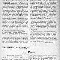 0156 - Page 155 - Partie scientifique. Travaux originaux. Les feuillets du pédiatre, G. Blechmann. Préface [Dr G. Duchesne] / L’actualité scientifique. La Presse. Traitement de l’hypoglycémie [(Le Journal médical français, juillet 1932)]