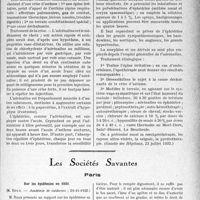 0158 - Page 157 - Partie scientifique. L’actualité scientifique. La Presse. Conceptions pathogéniques et traitements actuels de l’asthme [(Gazette des Hôpitaux, 23 juillet 1932)] / Les Sociétés Savantes. Paris. Sur les épidémies en 1931, (Académie de médecine ; 29-11-1932)