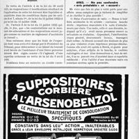 0190 - Page LIX-189 - Correspondance. Accidents du travail. Honoraires de l’expert nommé par application de la loi du 30 avril 1931 / Application du tarif des accidents du travail. Ne pas confondre « avis préalable » et « accord »