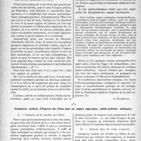 0223 - Page 222 - Partie scientifique. Travaux originaux. Quelques livres. L’angine de poitrine, par Camille Lian, avec la collaboration de MM. Blondel, Huret, Marchal et Welti / Traitement médical d’Urgence des Crises dans les angors organiques, cardio-artériels, cardiaques