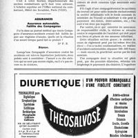 0257 - Page 256-LVIII - Correspondance. Questions médico-militaires. Date de l’établissement du Tableau d’avancement. Carte du combattant / Assurances. Assurance automobile. Faillite des Compagnies