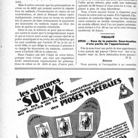 0261 - Page 260-LXII - Correspondance. Médecine légale. Constatation de décès d’un pendu / Fiscalité. Base de la patente. Sous-location d’une partie de l’appartement