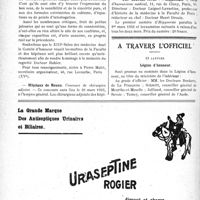 0273 - Page 272-X - Dernières nouvelles. Le Salon des médecins / Hôpitaux de Rouen / Maison départementale de Nanterre / Une nouvelle revue : « Hippocrate » / A travers l’officiel. Légion d’honneur