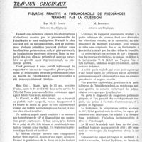 0279 - Page 278 - Partie scientifique. Travaux originaux. Pleurésie primitive à pneumobacille de Friedländer terminée par la guérison, par M. F. Coste et M. Bolgert