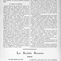 0290 - Page 289 - Partie scientifique. L'actualité scientifique. La Presse. De l’immunotransfusion chez l’enfant [(La Presse Médicale, 23 juillet 1932)] / La carence en celluloses [(La Presse Médicale, 27 juillet 1932)] / Les Sociétés Savantes. Paris. La valeur nutritive des oeufs, (Académie de médecine; 20-12-1932 et 10-1-1933)