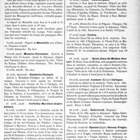 0306 - Page 305 - Partie professionnelle, Hygiène, Assistance, Mutualité, Intérêts corporatifs, Variétés. Travaux originaux. La XVIIe croisière médicale franco-belge, (8 avril-1er mai 1933). Programme des excursions