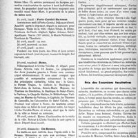 0307 - Page 306 - Partie professionnelle, Hygiène, Assistance, Mutualité, Intérêts corporatifs, Variétés. Travaux originaux. La XVIIe croisière médicale franco-belge, (8 avril-1er mai 1933). Programme des excursions. Prix des Excursions facultatives