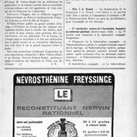 0330 - Page VII-329 - Dernières nouvelles. Nécrologie [M. R. Vallery-Radot] / Mutualité familiale du Corps médical français / Prix J. -A. Sicard / Ve session des assises de l’Assemblée française de médecine générale (février-mars 1933)