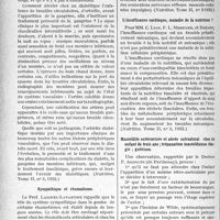 0349 - Page 348 - Partie scientifique. L’actualité scientifique. La Presse. Le rôle de l’artérite dans la gangrène diabétique des membres inférieurs [(Nutrition, Tome II, n° 3, 1932)] / Sympathique et rhumatisme [(Nutrition. Tome II, n° 3, 1932)] / L’insuffisance cardiaque, maladie de la nutrition ? [(Nutrition. Tome II, n° 3, 1932)] / Mastoïdite extériorisée et abcès extradural chez un enfant de trois ans ; trépanation mastoïdienne élargie ; guérison [(Gazette médicale de Nantes, 1er mars 1932)]