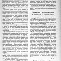 0352 - Page 351 - Partie scientifique. L’actualité scientifique. Les Sociétés Savantes. Paris. L'insolation prolongée tue... les rongeurs !, (Académie de médecine; 27-12-1932) / L’allergine dans la méningite tuberculeuse, (Académie de médecine, 27-12-1932) / Les arthrites chroniques sacro-illiaques. Leur traitement chirurgical par l’arthiodèse, (Société des chirurgiens deParis; 21-10-1932)