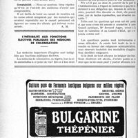 0383 - Page 382-LVI - A travers l’officiel. Questions fiscales / L’inégibilité aux fonctions électives publiques des médecins de colonisation