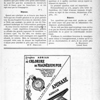 0392 - Page LXV-391 - Correspondance. Application du tarif des accidents du travail. Application de bottes, type Unna, pour ulcère de jambe / Fiscalité. Demande de justification