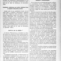 0424 - Page 423 - Partie scientifique. L’actualité scientifique. La Presse. Syndromes de Basedow après traitement thyroïdien [(Gaz. hedb. des Sc. méd. de Bordeaux, 18 décembre 1932)] / Exophtalmie unilatérale avec goitre unilatéral dans la maladie de Basedow au début [(Gaz. hedb. des Sc. méd. de Bordeaux, 18 décembre 1932)] / Qu’est-ce que la cellulite ? [(La Médecine internationale, septembre-octobre 1932)] / Paralysies sérothérapiques [(Journal des Praticiens, 3 septembre 1932)]