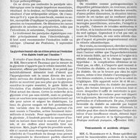 0425 - Page 424 - Partie scientifique. L’actualité scientifique. La Presse. Paralysies sérothérapiques [(Journal des Praticiens, 3 septembre 1932)] / La glycémie fournit-elle un critère précis de l’évolution d’un diabète traité par l’insuline ? [(Gazette des Hôpitaux, 7 septembre 1932)] / Les rétinites dites diabétiques [(La Pratique médicale française, septembre 1932)] / Vomissements et accidents sériques [(La médecine ; août 1932)]