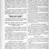 0445 - Page 444 - Partie professionnelle, Hygiène, Assistance, Mutualité, Intérêts corporatifs, Variétés. Travaux originaux. Chronique fiscale. Pour une politique de défense de la santé française, Docteur Fr. Bussière, (suite). Pourquoi il nous faut une politique sanitaire / l’hygiène science politique d’importance capitale. Découvrons quelques points de ses horizons
