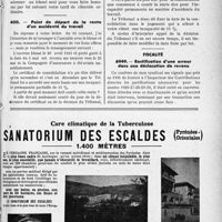 0464 - Page LXIX-463 - Correspondance. Accidents du travail. Accident survenu à un bouvier / Point de départ de la rente d’un accidenté du travail / Fiscalité. Rectification d’une erreur dans une déclaration de revenu