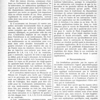 0489 - Page 488 - Partie scientifique. Travaux originaux. Traitement des rhumatismes chroniques tuberculeux, par R. -J. Weissenbach. Les Médications. Les médicaments antalgiques / Médications spécifiques / Physiothérapie