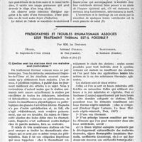 0500 - Page 499 - Partie scientifique. Travaux originaux. Thérapeutique des abcès, par Dupuy de Frenelle. Abcès du cerveau. Comment reconnaître un abcès du cerveau avant qu’il ne soit trop tard pour guérir le malade par une opération. Les soins poste-opératoires des abcès du cerveau / Abcès de l’espace épidural / Phlébopathies et troubles rhumatismaux associés leur traitement thermal est-il possible?, par MM, les Docteurs Armand Delmas, Hugel, Saintorens. Quelles sont les stations dont ces malades sont justiciables ?