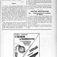 0542 - Page LXXI-541 - Correspondance. Médecine légale. Honoraires pour constatations de décès / Questions médico-militaires. Guide-barème des invalidités de guerre