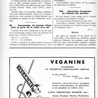 0543 - Page 542-LXXII - Correspondance. Questions médico-militaires. Guide-barème des invalidités de guerre / Pourcentage de pension alloué pour la perte de la vision d’un œil / Honoraires d’expertise au Tribunal des pensions