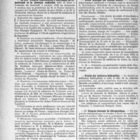0593 - Page 592 - Partie professionnelle, Hygiène, Assistance, Mutualité, Intérêts corporatifs, Variétés. Reportage professionnel. Nouvelles et informations. École pratique des Hautes Études / Société des médecins bibliophiles / Ier Congrès français de thérapeutique / Le XIVe Congrès international d’hydrologie, de climatologie et de géologie médicales