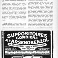 0608 - Page IX-607 - Dernières nouvelles. Voyage de Pâques / Aesculape / Voyage en Perse / A travers l’officiel. Service de santé militaire