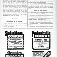 0612 - Page XIII-611 - A travers l’officiel. Service de santé militaire / Enseignement de la médecine / Mutualité / Service de santé militaire