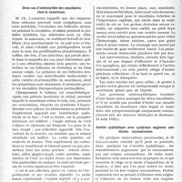 0629 - Page 628 - Partie scientifique. L’actualité scientifique. La Presse. Deux cas d’ostéomyélite des maxillaires chez le nourrisson [(Gazette heb. des Sciences Médicales de Bordeaux, 21 août 1932)] / Aortite syphilitique avec syndrome angineux sans lésions coronariennes [(Lyon-Médical, 21 août 1932)]