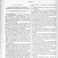 0635 - Page 634 - Partie scientifique. L’actualité scientifique. Les Congrès. XIIe congrès de l'association française de chirurgie, (Suite). Traitement chirurgical des arthrites chroniques non tuberculeuses de la hanche
