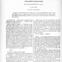 0645 - Page 644 - Partie professionnelle, Hygiène, Assistance, Mutualité, Intérêts corporatifs, Variétés. Travaux originaux. Jurisprudence médicale. Honoraires du médecin. — Dette déniée par le client. — Preuve du non-paiement. — Comptabilité professionnelle