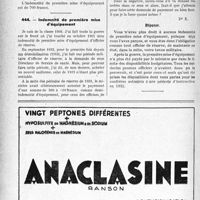 0665 - Page 664-LXII - Correspondance. Questions médico-militaires. Solde d’un médecin auxiliaire / Indemnité de première mise d’équipement