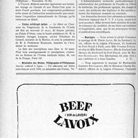 0675 - Page 674-VIII - Dernières nouvelles. Voyage en Italie à l’occasion des fêtes de Pâques / Union médicale latine / Ministère des postes, Télégraphes et Téléphones / Mariages