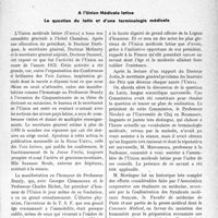 0682 - Page 681 - Propos du jour. A l’Union Médicale latine. La question du latin et d’une terminologie médicale