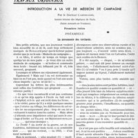 0685 - Page 684 - Partie scientifique. Travaux originaux. Introduction à la vie de médecin de campagne, par le Docteur Camescasse. Première lettre, Préambule. La pneumonie des vieillards