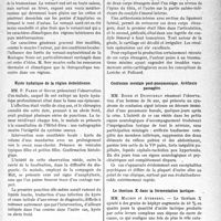 0706 - Page 705 - Partie scientifique. L’actualité scientifique. Les Sociétés Savantes. Toulouse. Société de médecine, de chirurgie et de pharmacie. Contribution à l’étude climatique des régions de la Montagne Noire et des massifs de l’Agout / Kyste hydatique de la région deltoïdienne / Corps étranger intra-articulaire du genou / Confusion mentale poste-pneumonique. Aréflexie passagère / Le thorium X dans la fermentation lactique