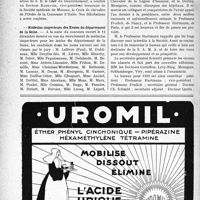 0751 - Page 750-VIII - Dernières nouvelles. Ligue française contre le rhumatisme / Distinction honorifique / Médecins-inspecteurs des Écoles du département de la Seine / Société amicale des médecins alsaciens