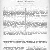 0771 - Page 770 - Partie scientifique. Travaux originaux. Ce que pratiquement le médecin doit savoir des…. Glandes parathyroïdes dans leurs manifestations pathologiques. Tétanies. Maladie de Recklinghausen. Maladie de Page! Rhumatisme chronique déformant, d'après le Docteur Massière. L'organisme en équilibre parathyroïdien / Les effets du déséquilibre parathyroïdien sur l’organisme