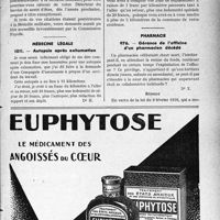 0810 - Page LXIII-809 - Correspondance. Questions médico-militaires. Annuités pour la Légion d’honneur / Médecine légale. Autopsie après exhumation / Pharmacie. Gérance de l’officine d’un pharmacien décédé